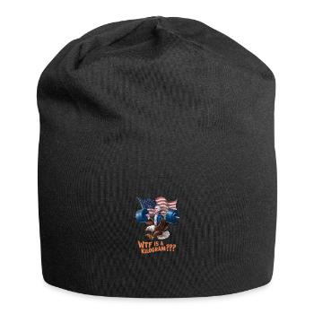 WTF est un kilogramme Blague patriotique sur le - Bonnet en jersey - noir - Devant
