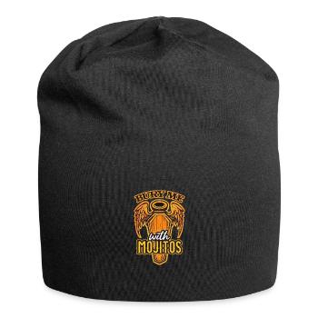 Bury Me With Mojitos Fun Party Vibes T-Shirt - Jersey-Beanie - Schwarz - Vorne
