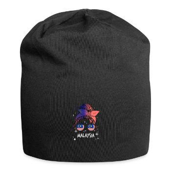 Malaysia - Jersey-Beanie - Schwarz - Vorne