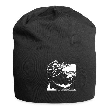 Détente et détente. Calme-toi - Bonnet en jersey - noir - Devant