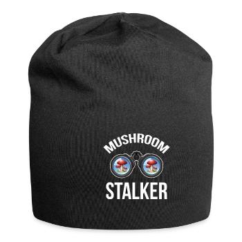 Mushroom pickers and mushroom friends - Jersey Beanie - black - Front
