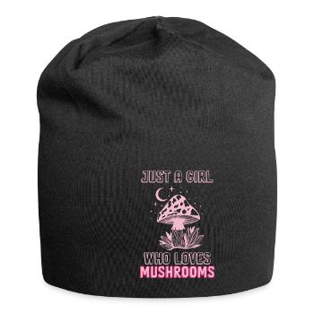 Mushroom pickers and mushroom friends - Jersey Beanie - black - Front