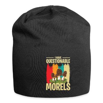 Mushroom pickers and mushroom friends - Jersey Beanie - black - Front