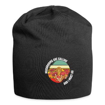 Mushroom pickers and mushroom friends - Jersey Beanie - black - Front
