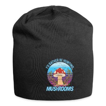 Mushroom pickers and mushroom friends - Jersey Beanie - black - Front