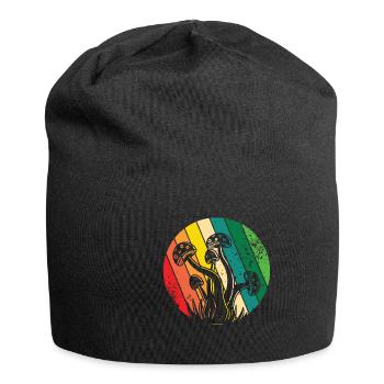 Mushroom pickers and mushroom friends - Jersey Beanie - black - Front