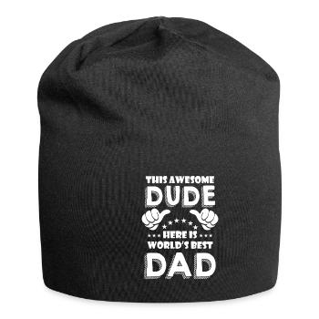 Father's Day gift for dad for Men's Day - Jersey Beanie - black - Front