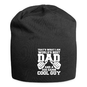 Cadeau de fête des pères pour papa pour la fête des hommes - Bonnet en jersey - noir - Devant