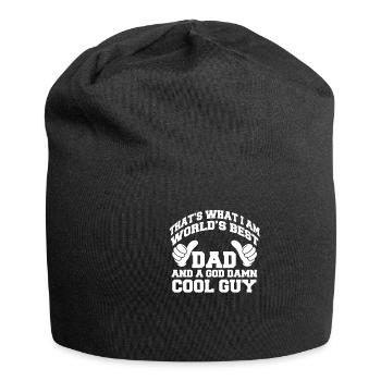 Father's Day gift for dad for Men's Day - Jersey Beanie - black - Front
