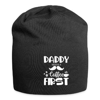 Cadeau de fête des pères pour papa pour la fête des hommes - Bonnet en jersey - noir - Devant