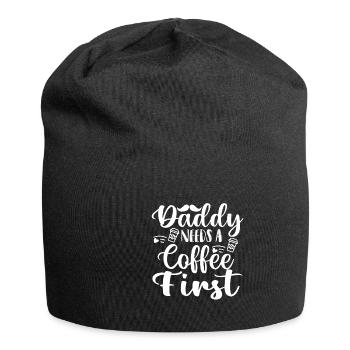 Father's Day gift for dad for Men's Day - Jersey Beanie - black - Front