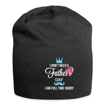 Cadeau de fête des pères pour papa pour la fête des hommes - Bonnet en jersey - noir - Devant