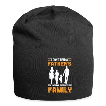 Cadeau de fête des pères pour papa pour la fête des hommes - Bonnet en jersey - noir - Devant