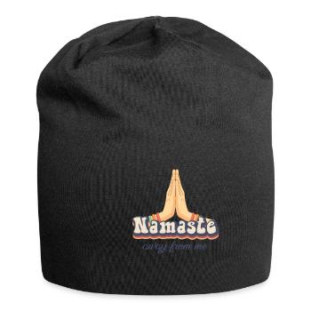 Meditation, Zen Yoga und Pilates - Jersey-Beanie - Schwarz - Vorne