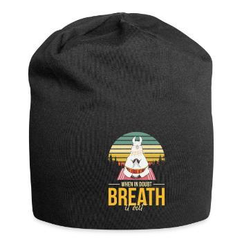 Meditation, Zen Yoga and Pilates - Jersey Beanie - black - Front