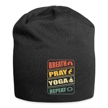 Meditation, Zen Yoga and Pilates - Jersey Beanie - black - Front
