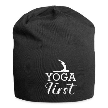 Meditation, Zen Yoga and Pilates - Jersey Beanie - black - Front