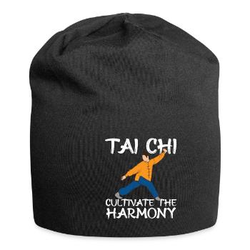 Meditation, Zen Yoga und Pilates - Jersey-Beanie - Schwarz - Vorne