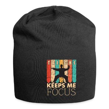 Meditation, Zen Yoga and Pilates - Jersey Beanie - black - Front