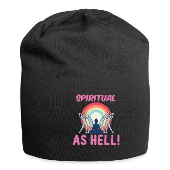 Meditation, Zen Yoga und Pilates - Jersey-Beanie - Schwarz - Vorne