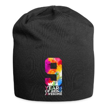 9 ANS D’ÊTRE GÉNIAL 9E ANNIVERSAIRE - Bonnet en jersey - noir - Devant