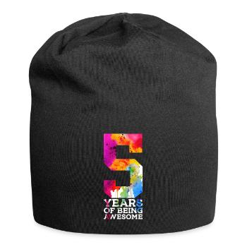 5 ANS D’ÊTRE GÉNIAL 5E ANNIVERSAIRE - Bonnet en jersey - noir - Devant