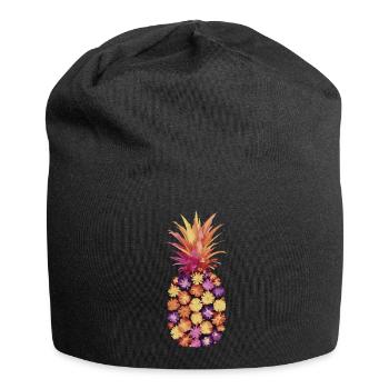 Pineapple tropical hawaiian fruit - Jersey Beanie - black - Front