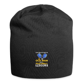 Never Underestimate An Old Man Pickleball Opa - Jersey-Beanie - Schwarz - Vorne