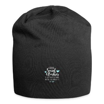 School Social Worker - Jersey Beanie - black - Front