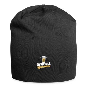 Offizielle Rentnerin Ruhestand Bier-Fan Frau - Jersey-Beanie - Schwarz - Vorne