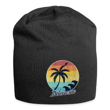 Indonesien - Jersey-Beanie - Schwarz - Vorne