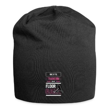 Floorball Beste Trainerin Danke Floorballtrainerin - Jersey-Beanie - Schwarz - Vorne