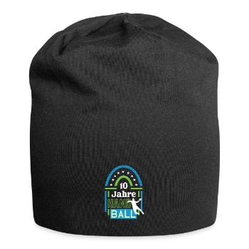 10 Jahre Handball Spiel Spieler Jubiläum Jubi 10th - Jersey-Beanie - Schwarz - Vorne