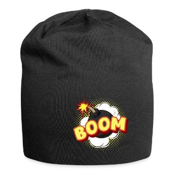 Comic BOOM Bombe Cartoon Geschenk - Jersey-Beanie - Schwarz - Vorne
