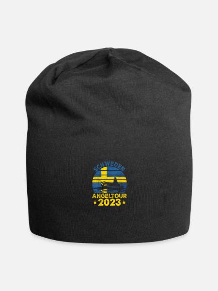 Schweden Angeltour 2022 Angeln in Schweden - Jersey-Beanie - Schwarz
