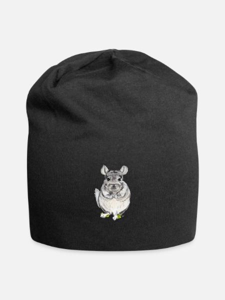 Chinchilla - Jersey-Beanie - Schwarz