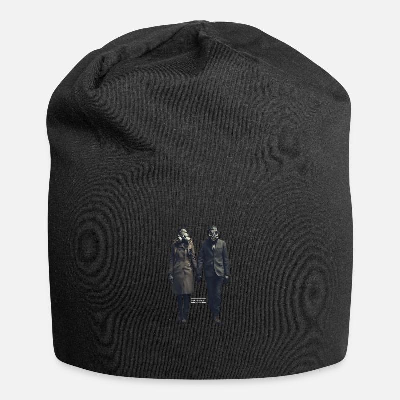 Liebe - Jersey-Beanie - Schwarz