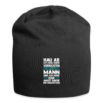 Kasachen Kasachstan - Jersey-Beanie - Schwarz - Vorne