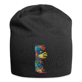 HANDS OF TOUCH - Jersey Beanie - black - Front