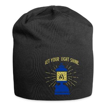 Lampe lumière nuit lumière flamme lumière sombre feu - Bonnet en jersey - noir - Devant