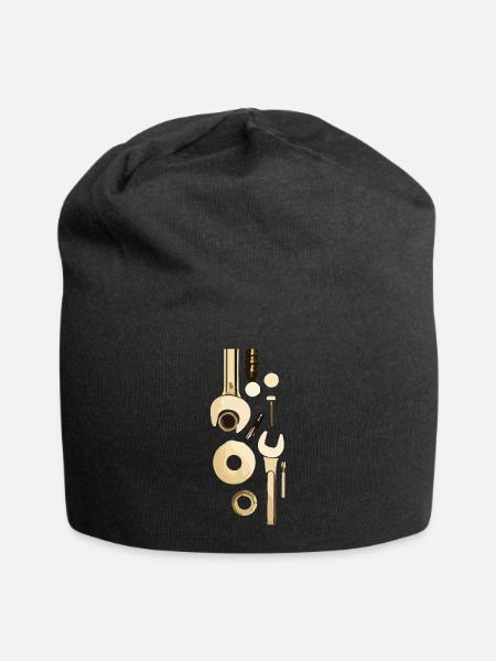 Werkzeug - Jersey-Beanie - Schwarz