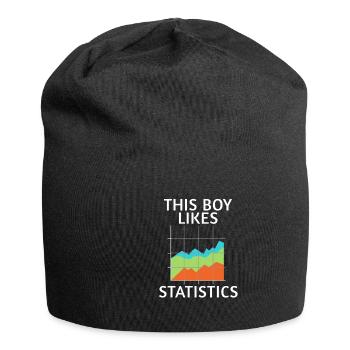 Statistique de la science des données Ironic - Bonnet en jersey - noir - Devant