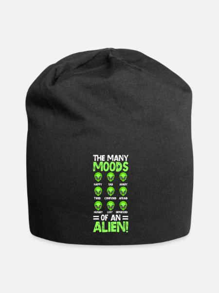 Ufo Invasion Außerirdisch - Jersey-Beanie - Schwarz