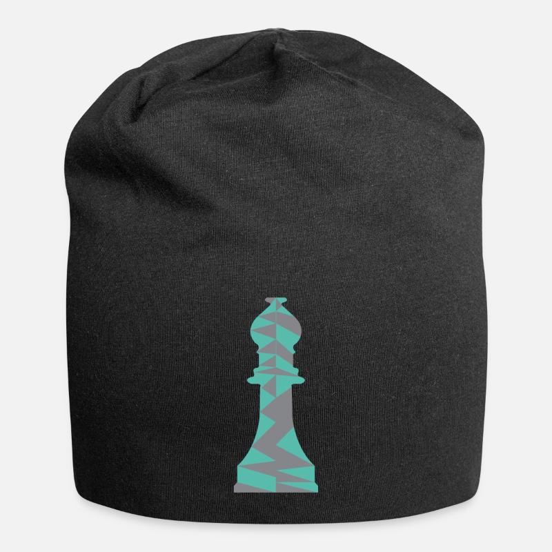 SCHACH LÄUFER/POLYGON - Jersey-Beanie - Schwarz
