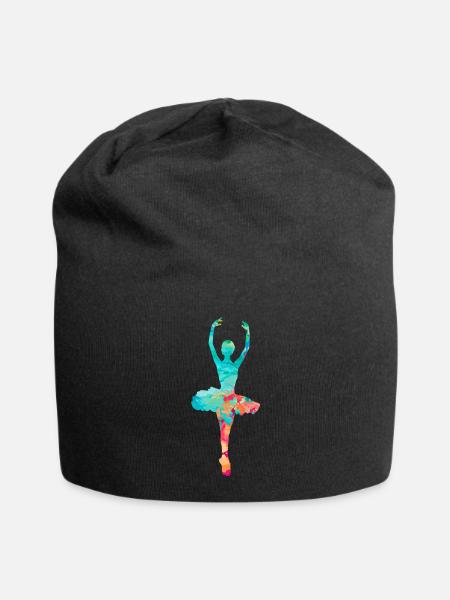Ballerine dans la danse PopArt - Bonnet en jersey - noir