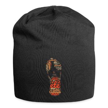 Vacances, été et soleil. je vais a la plage - Bonnet en jersey - noir - Devant