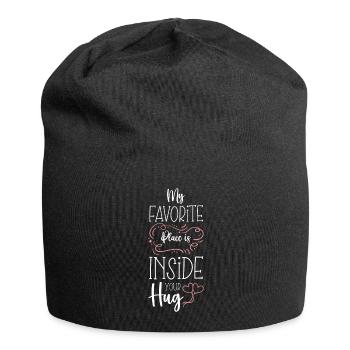 Cuddle Teddy Bear Cute Friend - Jersey Beanie - black - Front