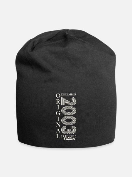 20. Geburtstag Original Dezember Jahrgang 2003 - Jersey-Beanie - Schwarz