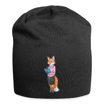 Fox Secretary Notebook Office - Jersey Beanie - black - Front