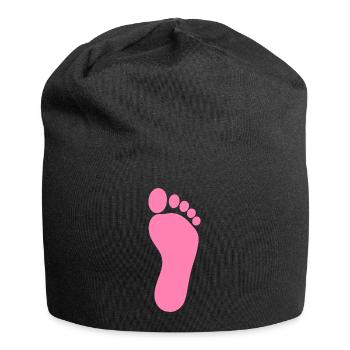 Fuß rosa Füße Fußpflege Podologe Podologie  - Jersey-Beanie - Schwarz - Vorne